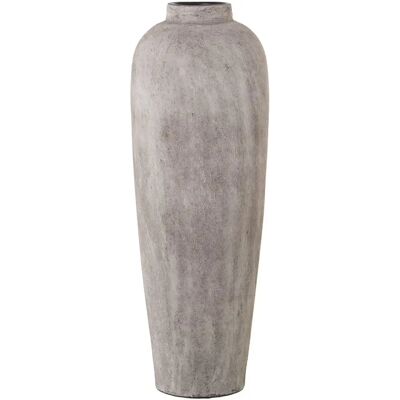 DRW Vloervaas - Keramisch, Grijstinten - 22x60cm DRW Vloervaas - Keramisch, Grijstinten - 22x60cm
