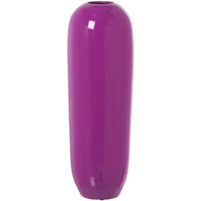 Jarrón de suelo violeta de DRW - Cerámica, Brillo, 60x19x19 cm Jarrón de suelo violeta de DRW - Cerámica, Brillo, 60x19x19 cm