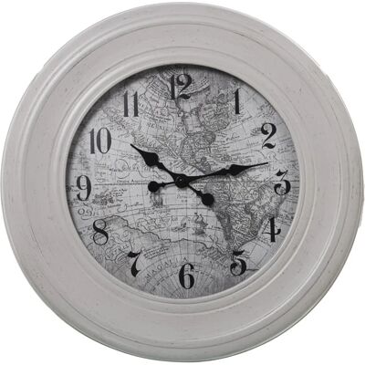 Reloj de Pared Blanco de Melamina de DRW Reloj de Pared Blanco de Melamina de DRW