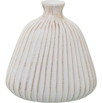 Decoratieve Pot Wit Mat en Goud - Decoratieve Pot Decoratieve Pot Wit Mat en Goud - Decoratieve Pot