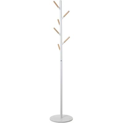 Bengaleiro DRW Blanco y Natural - Perchero Bengaleiro DRW Blanco y Natural - Perchero