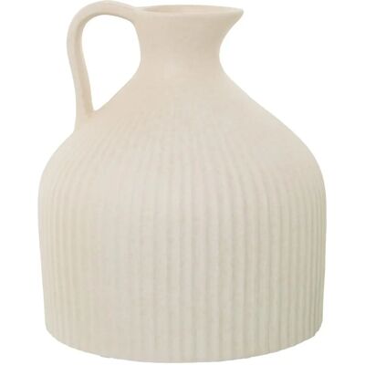 Jarra DRW - Asa de cerámica - Surcos - 21x25cm Jarra DRW - Asa de cerámica - Surcos - 21x25cm