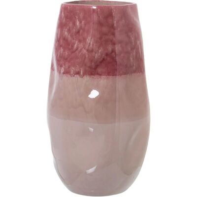 DRW Vaso in Ceramica Rosa Tricolore - Vaso Decorativo DRW Vaso in Ceramica Rosa Tricolore - Vaso Decorativo