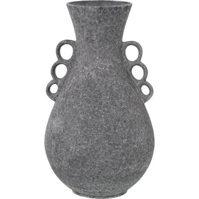 Vaso in ceramica DRW - 19x33cm - Grigio scuro Vaso in ceramica DRW - 19x33cm - Grigio scuro