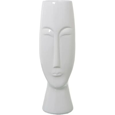 Vaso in ceramica con volto bianco DRW - Vaso Vaso in ceramica con volto bianco DRW - Vaso
