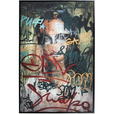 Arte su tela DRW - Volto graffiti - Toni variati - Decorazione murale Arte su tela DRW - Volto graffiti - Toni variati - Decorazione murale