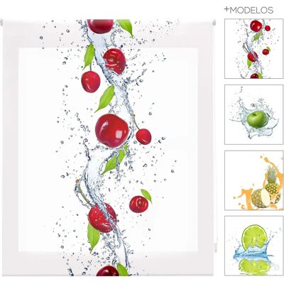 Store enroulable translucide numérique - 110x180 - Multicolore Store enroulable translucide numérique - 110x180 - Multicolore