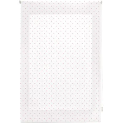 Estor Enrollable Premium - Taille 110x180 - Blanc à pois roses - Volet roulant Estor Enrollable Premium - Taille 110x180 - Blanc à pois roses - Volet roulant