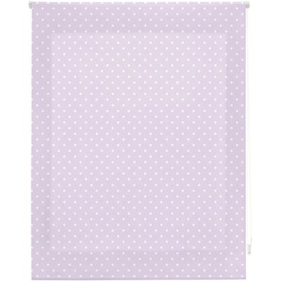 Estor Enrollable Premium - Taille 130x180 - Voilage Enroulable Violet à Pois Blancs - Type de Produit Estor Enrollable Premium - Taille 130x180 - Voilage Enroulable Violet à Pois Blancs - Type de Produit