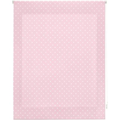 Volet enroulable rose à pois blancs - 130x180 - Premium Blindecor Volet enroulable rose à pois blancs - 130x180 - Premium Blindecor