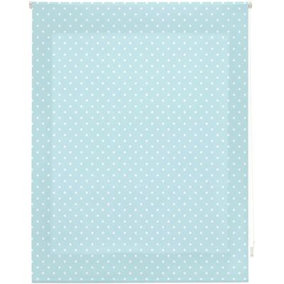 Store Enroulable Premium - Taille 130x180 - Turquoise à Pois Blancs Store Enroulable Premium - Taille 130x180 - Turquoise à Pois Blancs