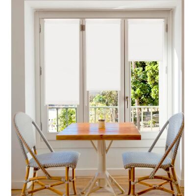 Voilage enroulable translucide blanc Blindecor Aure EasyFix - Protection de fenêtre Voilage enroulable translucide blanc Blindecor Aure EasyFix - Protection de fenêtre