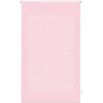 Store enroulable premium rose à pois blancs - 100x180 - Blindecor Store enroulable premium rose à pois blancs - 100x180 - Blindecor