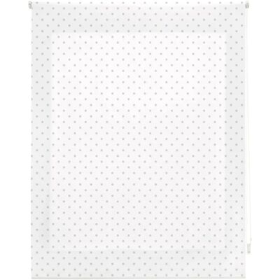 Store Enroulable Premium Blanc à Points Grisés - 140x180 cm Store Enroulable Premium Blanc à Points Grisés - 140x180 cm