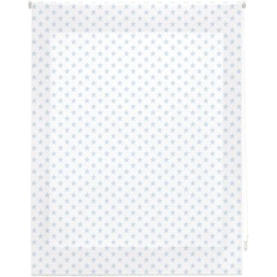 Rouleau Enrollable Blanc avec Étoiles Bleues pour Enfants - Blindecor Rouleau Enrollable Blanc avec Étoiles Bleues pour Enfants - Blindecor
