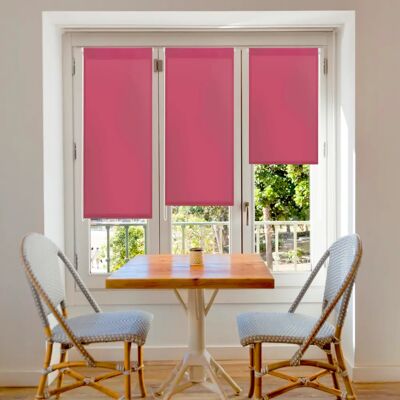 Blindecor Fuchsia Translucide Easyfix - Voilage enroulable Blindecor Fuchsia Translucide Easyfix - Voilage enroulable