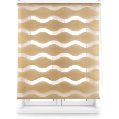Tenda a rullo Beige a Doppio Strato Tenda a rullo Beige a Doppio Strato