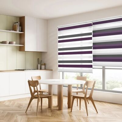 Stores Blindecor - 80x180 cm Tissu Double Jour & Nuit Stores Blindecor - 80x180 cm Tissu Double Jour & Nuit