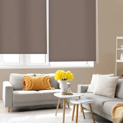 Blindecor Marron 120x250cm Volet Roulant Translucide - Type de produit Blindecor Marron 120x250cm Volet Roulant Translucide - Type de produit