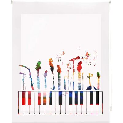 Stores Enroulables Translucides Numériques Multicolores Blindecor - 90x180cm Stores Enroulables Translucides Numériques Multicolores Blindecor - 90x180cm