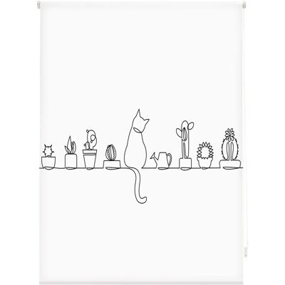 Store Enroulable Chat Blindecor - 130x180cm - Translucide Imprimé Store Enroulable Chat Blindecor - 130x180cm - Translucide Imprimé