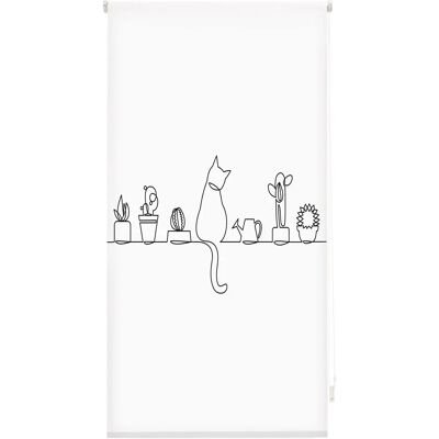 Store Enroulable Translucide Imprimé - 130x180 cm - Design Moderne Store Enroulable Translucide Imprimé - 130x180 cm - Design Moderne