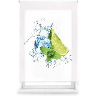 Voilage enroulable Waterlime imprimé - 130x180 Voilage enroulable Waterlime imprimé - 130x180