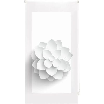 Voilage Enrollable Translucide Blindecor - Flower 90x180 - Décoration Moderne Voilage Enrollable Translucide Blindecor - Flower 90x180 - Décoration Moderne