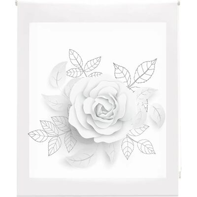 Blindecor Rose Model Transparante Geprint Raambekleding - 150x180 Blindecor Rose Model Transparante Geprint Raambekleding - 150x180