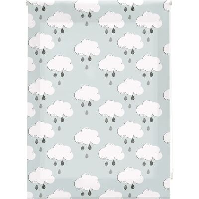 Blindecor Happyclouds Voile Enroulable Translucide - 130x180 Blindecor Happyclouds Voile Enroulable Translucide - 130x180