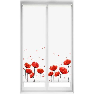 Stores Transparents Easy Fix Blindecor - 45x150cm - Amapola - Sans Outils Stores Transparents Easy Fix Blindecor - 45x150cm - Amapola - Sans Outils