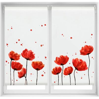 Stores Enroulables Translucides Blindecor Easy Fix - 80x150cm - Modèle Coquelicot Stores Enroulables Translucides Blindecor Easy Fix - 80x150cm - Modèle Coquelicot