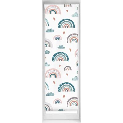 Blindecor Arc-en-ciel Bleu 40x150 - Stores Enroulables Modernes Blindecor Arc-en-ciel Bleu 40x150 - Stores Enroulables Modernes