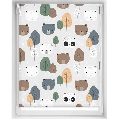 Store Translucide Bear 120x150 - Easyfix Sans Perçage - Blindecor Store Translucide Bear 120x150 - Easyfix Sans Perçage - Blindecor