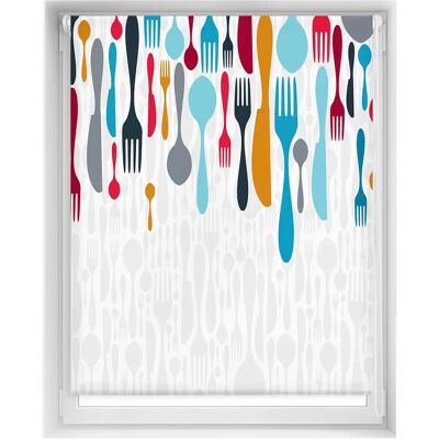 Voilage Enroulable Blindecor - Translucide, Easyfix, Sans Percer - 100x150cm Voilage Enroulable Blindecor - Translucide, Easyfix, Sans Percer - 100x150cm