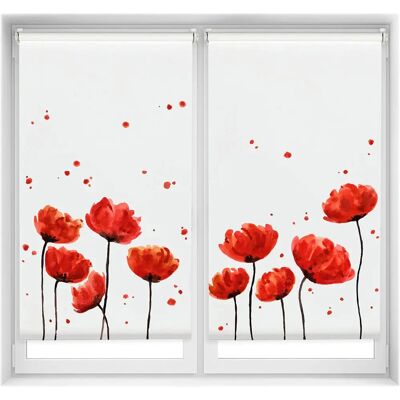 Blindecor Easy Fix Poppy 85x150 - Stores enroulables Blindecor Easy Fix Poppy 85x150 - Stores enroulables