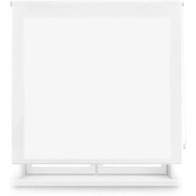 Blindecor Blanc-Rot Taille Sur Mesure 85x250 - Voilage Enroulable Translucide Blindecor Blanc-Rot Taille Sur Mesure 85x250 - Voilage Enroulable Translucide