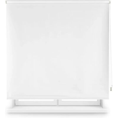 Voilage enroulable occultant sur mesure - 90x175 blanc roto Blindecor Voilage enroulable occultant sur mesure - 90x175 blanc roto Blindecor