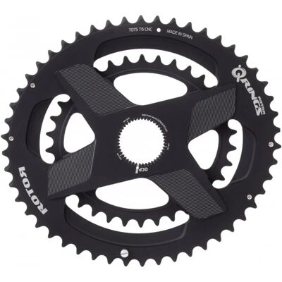 Rotor Q Rings DM Platos ovalados - Negro - 52/36 - Componentes de bicicleta Rotor Q Rings DM Platos ovalados - Negro - 52/36 - Componentes de bicicleta