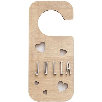 Vintiun Corazones Bois 9x19x1 cm Plaque de bouton de porte - Publicité Vintiun Corazones Bois 9x19x1 cm Plaque de bouton de porte - Publicité