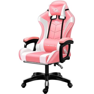 Silla Gaming Rosa Powergaming - Bluetooth con Masaje, Diseño Deportivo Silla Gaming Rosa Powergaming - Bluetooth con Masaje, Diseño Deportivo