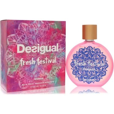 Desigual Bright Pink Fresh Festival Eau de Toilette - Fragrant Scent for Women Desigual Bright Pink Fresh Festival Eau de Toilette - Fragrant Scent for Women
