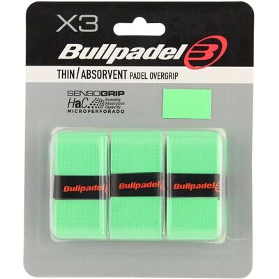 Overgrips Bullpadel GB1705 - Microperfurado, Kit de 3, Vários Cores Overgrips Bullpadel GB1705 - Microperfurado, Kit de 3, Vários Cores