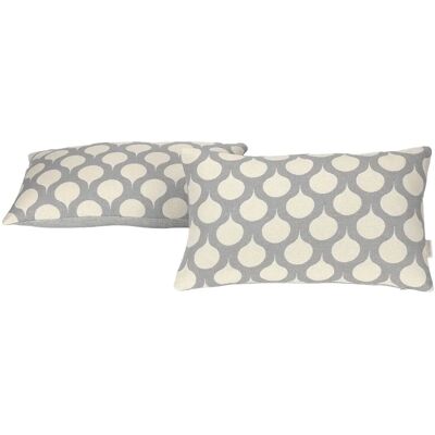 GreatTiger Housse de coussin Alexandra House Living Astún Pearl Gray - 30 x 50 cm GreatTiger Housse de coussin Alexandra House Living Astún Pearl Gray - 30 x 50 cm