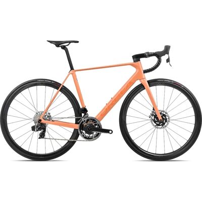 Orbea Orca M11eLTD PWR - 2024 - Arancione Nuvola - Blu pietra - Bicicletta da strada Orbea Orca M11eLTD PWR - 2024 - Arancione Nuvola - Blu pietra - Bicicletta da strada