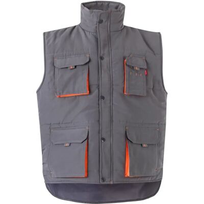 Velilla - Bodywarmer Seria 205902 Dwukolorowy Kieszeni 2XL Szary/Pomarańczowy Velilla - Bodywarmer Seria 205902 Dwukolorowy Kieszeni 2XL Szary/Pomarańczowy