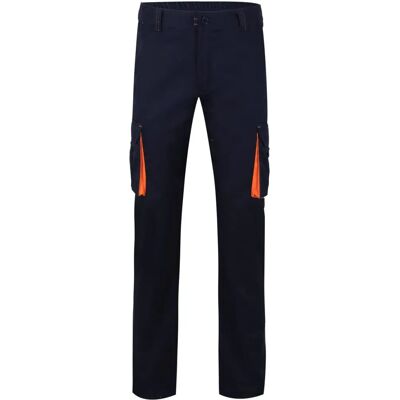 Pantalón de trabajo Velilla Modelo 103024S 44 - Azul navy / Naranja Pantalón de trabajo Velilla Modelo 103024S 44 - Azul navy / Naranja