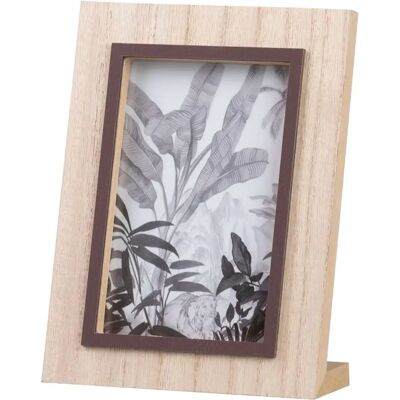 Adda Home Portafotos Madera Natural Negro 10x15 Cm - Fotolijst Adda Home Portafotos Madera Natural Negro 10x15 Cm - Fotolijst