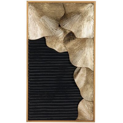 Adda Home - Adorno Pared Metal Dorado Negro - 42x6x74 Cm Adda Home - Adorno Pared Metal Dorado Negro - 42x6x74 Cm