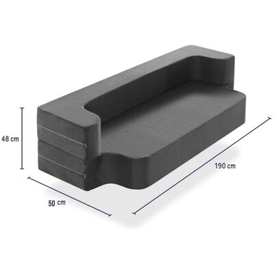 DORMALIT Kma-leão Klappmatratze 90x190 - Schlafsofa DORMALIT Kma-leão Klappmatratze 90x190 - Schlafsofa
